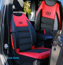 FORD TRANSIT Mk7 Mk8 CUSTOM TURNEO ONE SEAT COVER ARTIFICIAL LEATHER & FABRIC