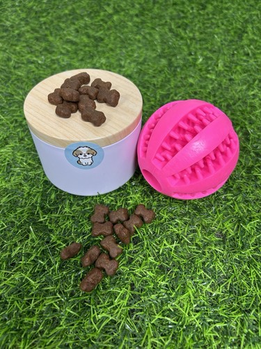 Pink enrichment treat ball - pink,