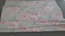 Laura Ashley Grey Floral Roman Blind Linen/Cotton