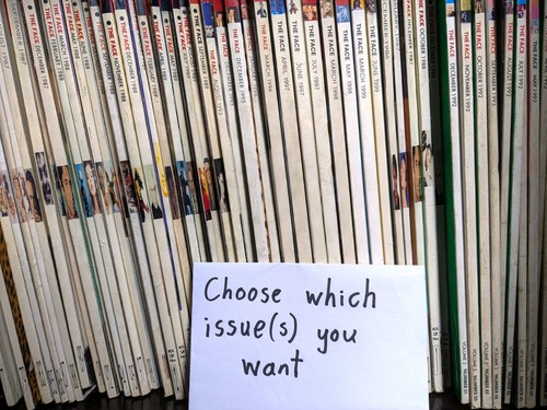 The face magazine back issues - face,