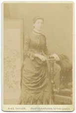 Cabinet Card Photo South Yorkshire Sheffield A&G Taylor 101 Norfolk Street Lady