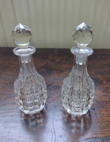 Vintage pair clear cut - pair,