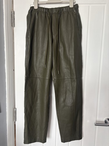 Mango olive green patent