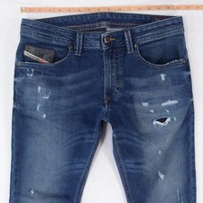 Mens Diesel THAVAR-NE 0662L Stretch Slim Skinny Blue Jeans W31 W30 L34