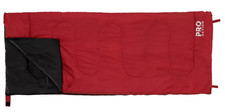 Envelope Sleeping Bag 200GSM Machine Washable Polyeser Red Pro Action - USED