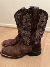 Genuine Lizard Skin Cowboy Boots UK mens size 8. Made in USA