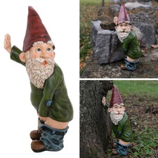 Funny Resin Figurines Naughty Garden Gnome Garden Decoration Statue Gnome Decor