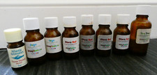 8x Empty Used Organic Essential Oil Bottles With Lids