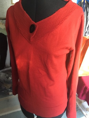 Merino wool jumper red - merino,