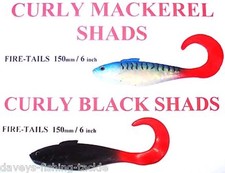 6 X 6" CURLY TAIL SHADS SEA