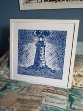 Large Lighthouse 'Lino Style'