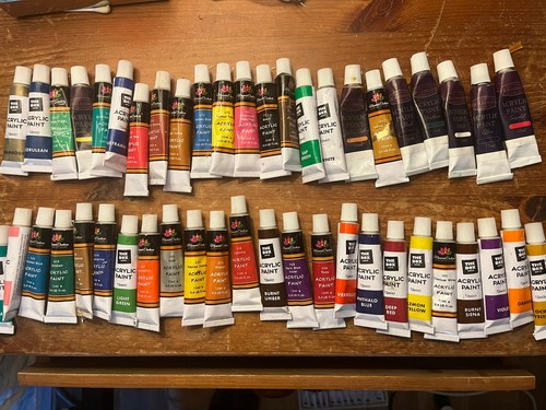 Acrylic tubes paint job - of, ,