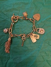 MICHAEL KORS GOLD TONE CHARM BRACELET NEW