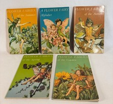 Flower Fairies Cicely Mary Barker 1970s bundle x5 softcover published by Blackie