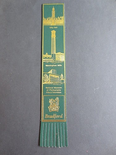 Leather bookmark bradford city - bookmark,
