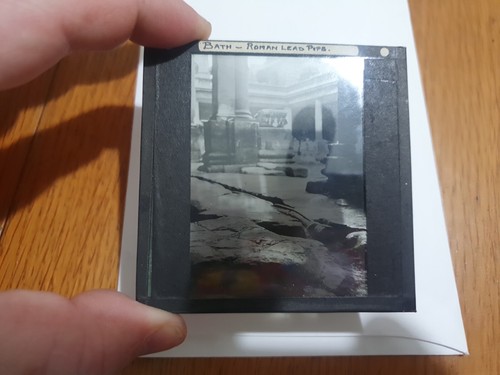 Antique glass lantern slide - antique,,