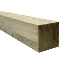 240cm long Green Pressure Treated Fence Post (4" x 4") - LAST ONE REDUCED £