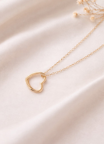 Heart love pendant necklace - heart,
