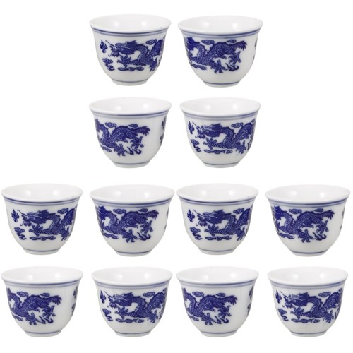 12pcs vintage ceramic - 12pcs,