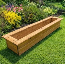 Large garden wooden planter - large,