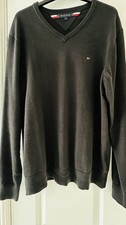 Tommy Hilfiger Medium Men's V-Neck Junper In Black
