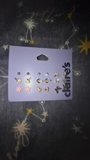 Claire's Earrings Woman's Accessories 9 Pairs Total Bundle Deal