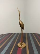 Solid Brass Heron Crane Egret