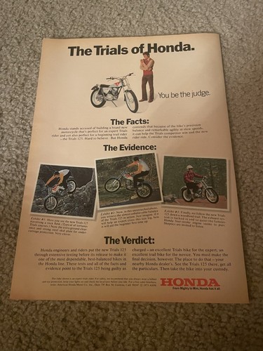 Vintage 1973 honda trials 125 - vintage,