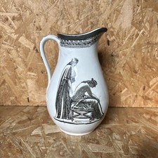 Antique Flaxman Jug Pitcher - Roman Greek Gods Titus Thetis Tietis 8"