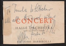 Sir John Barbirolli music authentic genuine signed autograph signature COA UACC
