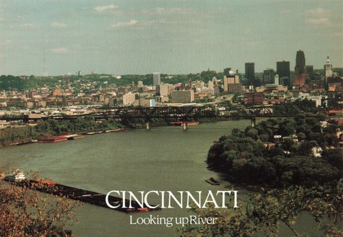 Postcard cincinnati looking - oh,