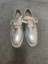 MBT Silver Platform Brogues Size 38 but they come up small 