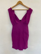 Fabulous Roland Mouret purple pink bandage Dress UK12 Magenta GM143