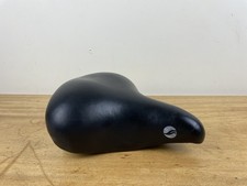 JUSTEK COMFORT PADDED WIDE BIKE SEAT SADDLE CRUISER SOFT UNISEX MENS LADIES