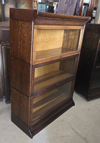 Antique oak barrister - antique,