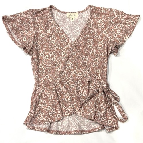 Meraki ditsy floral faux wrap - floral,