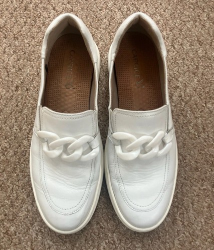Caprice white loafers - eu,