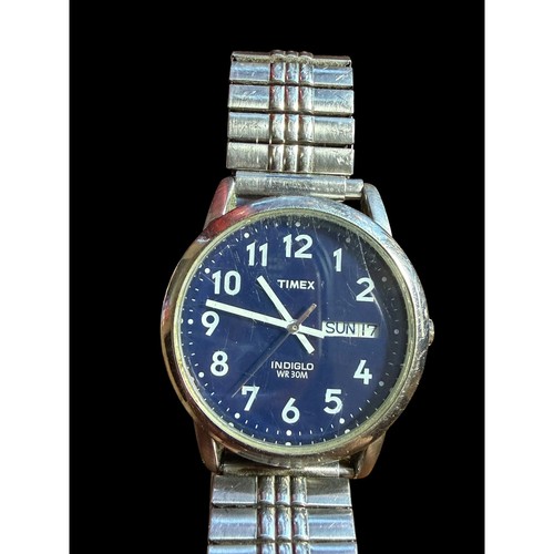 Timex indiglo 30m - timex, blue