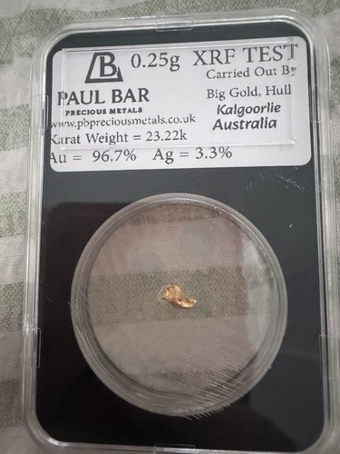 Australian gold nugget 25g - gold, 0.25g
