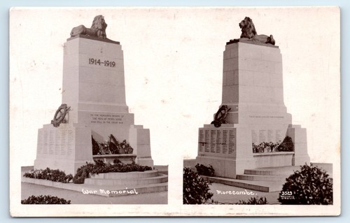 Postcard morecambe war - postcard,