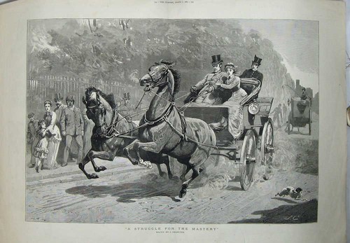 Original old antique print - antique,