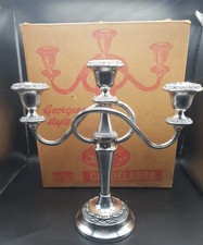 Vintage Ianthe 3 Candle Silver