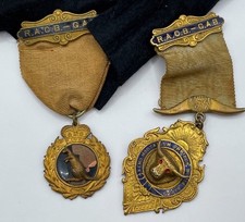 2 X RAOB_GAB Masonic Gilt