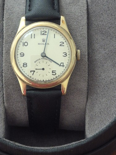 9ct gold rolex mens watch - 9ct,