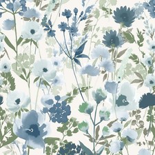 Blue Floral Wallpaper 206543 Countryside Look by Catherine Lansfield