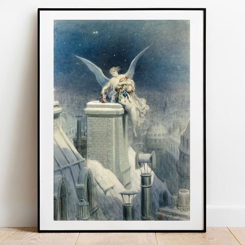 Gustave dore print - dore, christmas