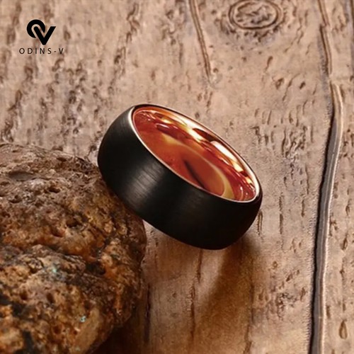 Mens rings titanium steel spin - titanium,