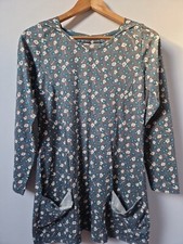 Mudd & Water Floral Tunic Blouse Top With Pockets Size 12