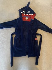 Joules Goodnight Wear / Shark Dressing Gown. 5-6 Years / Height: 116cm