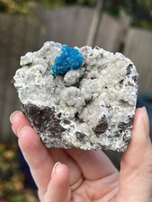 Cavansite Flower on Heulandite